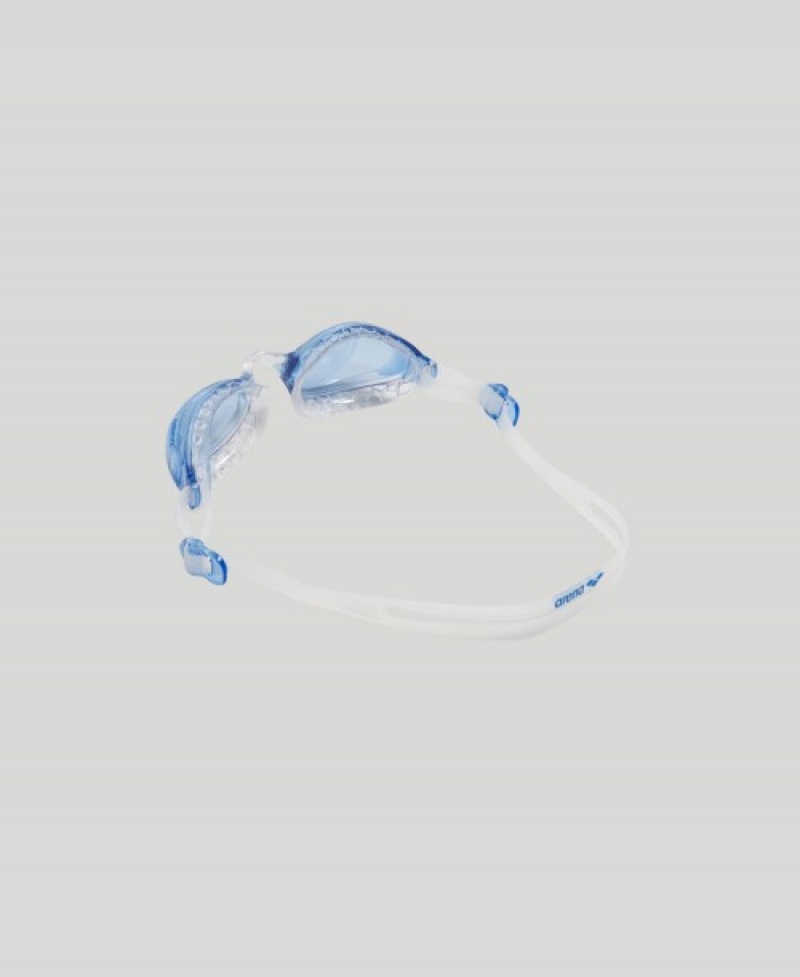 White Arena Air Soft Men's Swimming Goggles | 29763196