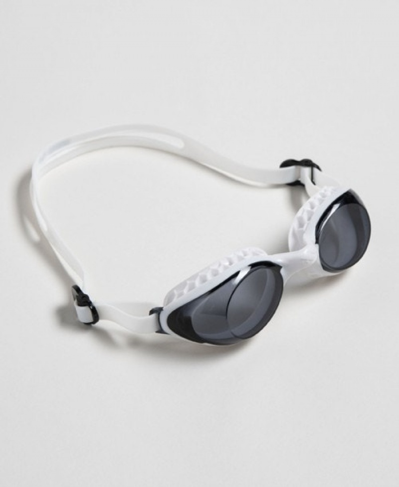 White Arena Air Soft Men's Swimming Goggles | 76406404