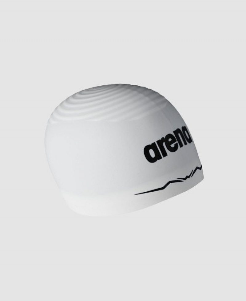 White Arena Aquaforce Wave Men's Swim Cap | 66640648