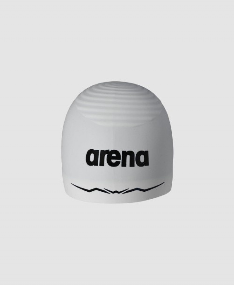 White Arena Aquaforce Wave Men's Swim Cap | 66640648