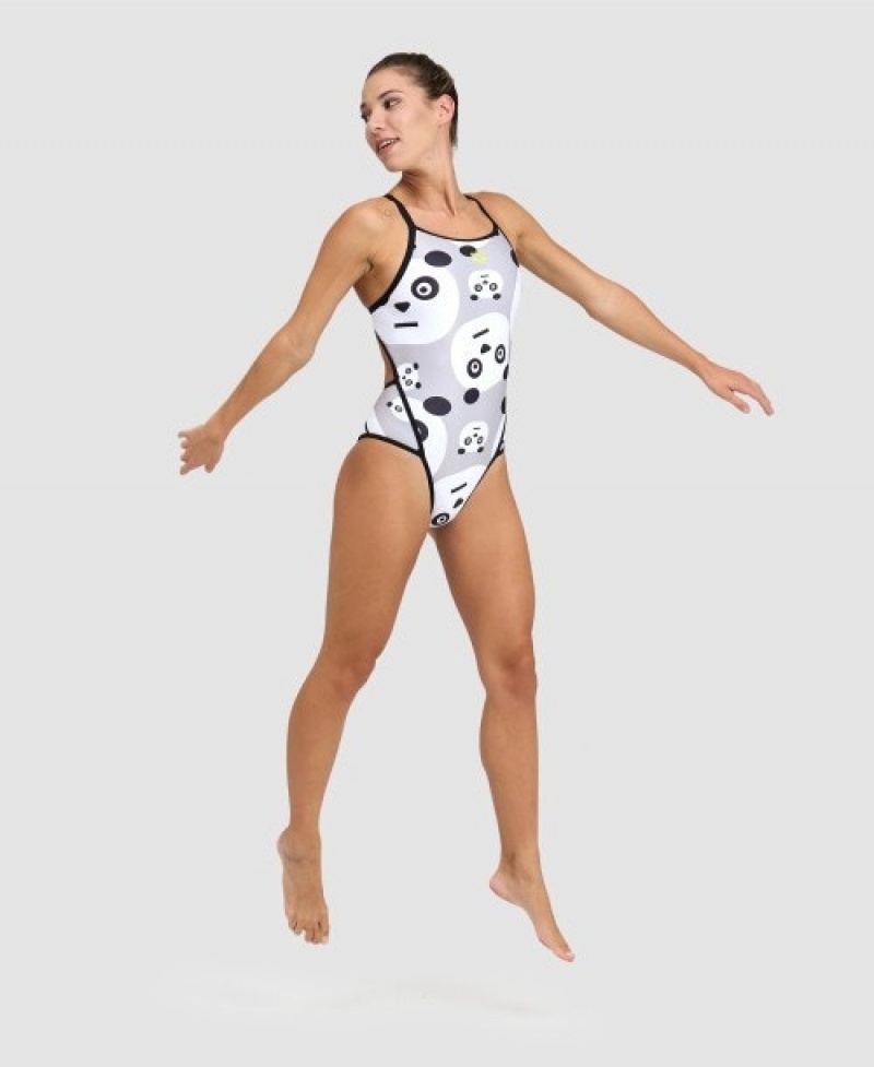 White Arena Crazy Super Fly Back Women's Swimsuits | 93951916