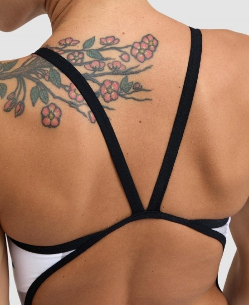 White Arena Crazy Super Fly Back Women's Swimsuits | 93951916