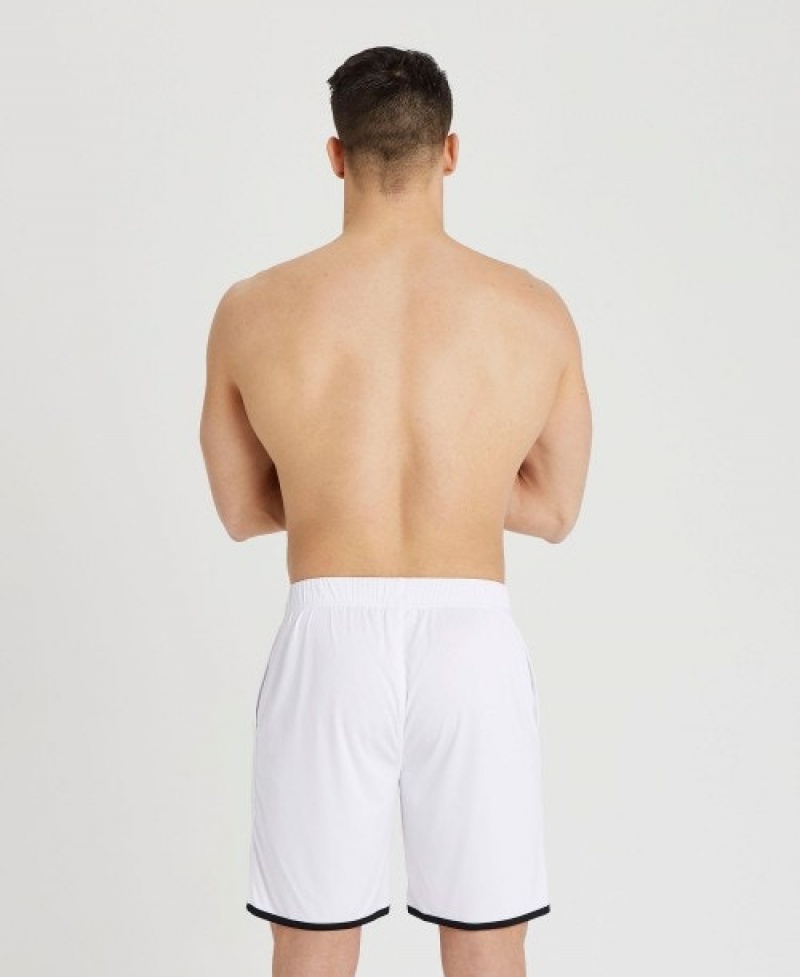 White Arena Icons Beach Men's Shorts | 14795838