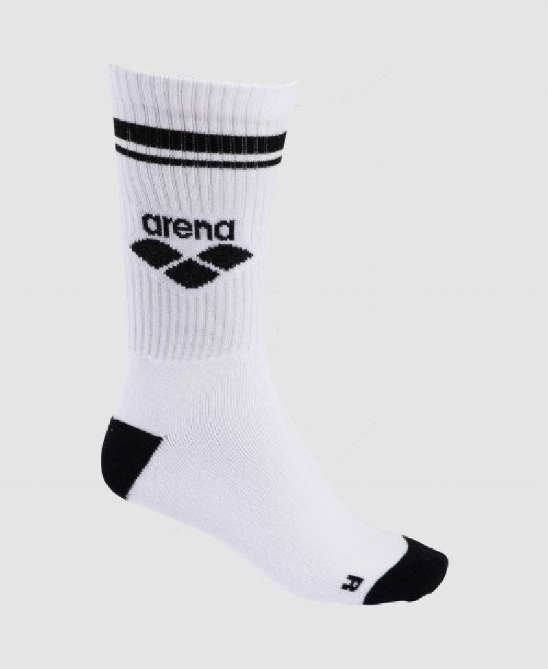 White Arena Icons Women's Socks | 41279254