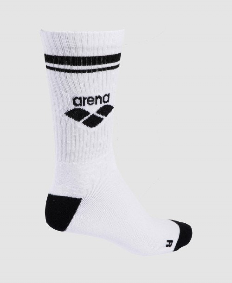 White Arena Icons Women's Socks | 41279254