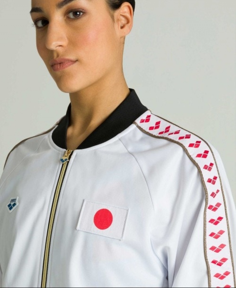 White Arena Relax Iv Nations Team Men's Jackets | 47068004