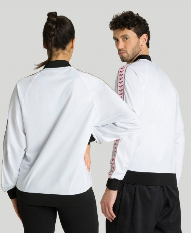 White Arena Relax Iv Nations Team Men's Jackets | 47068004