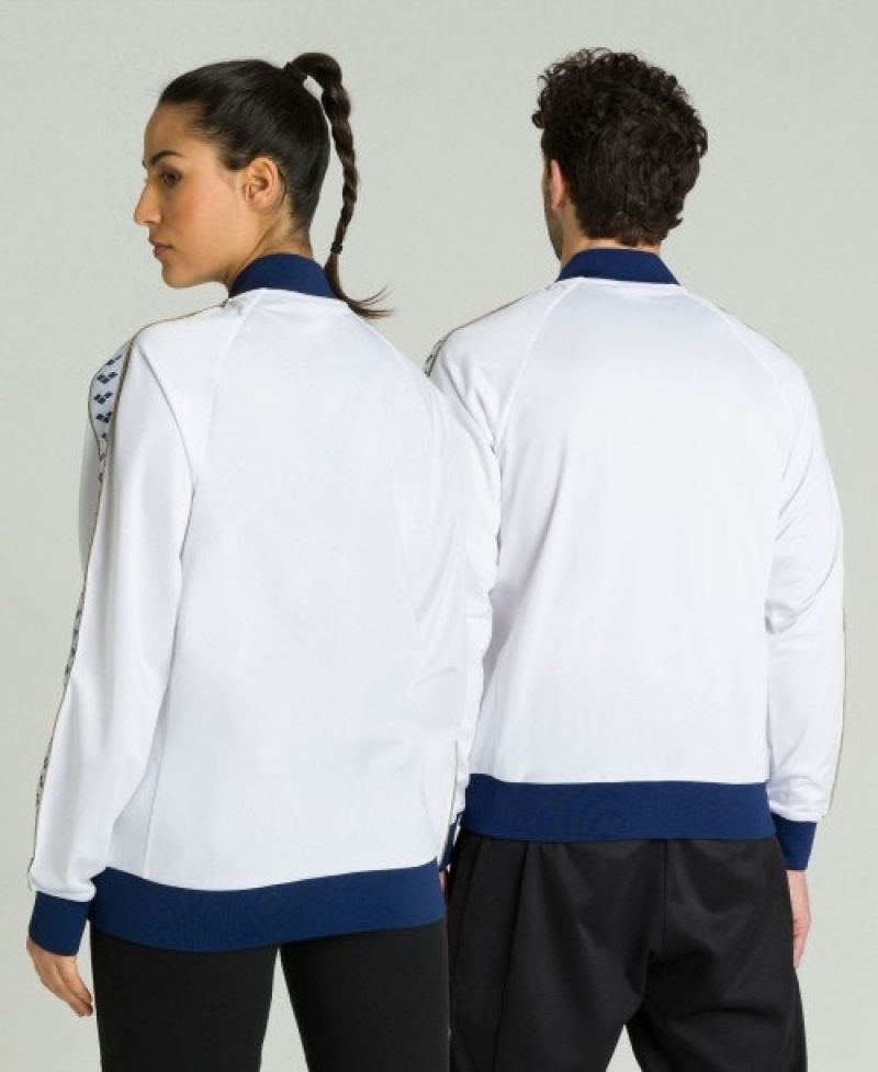 White Arena Relax Iv Nations Team Women's Jackets | 47709823