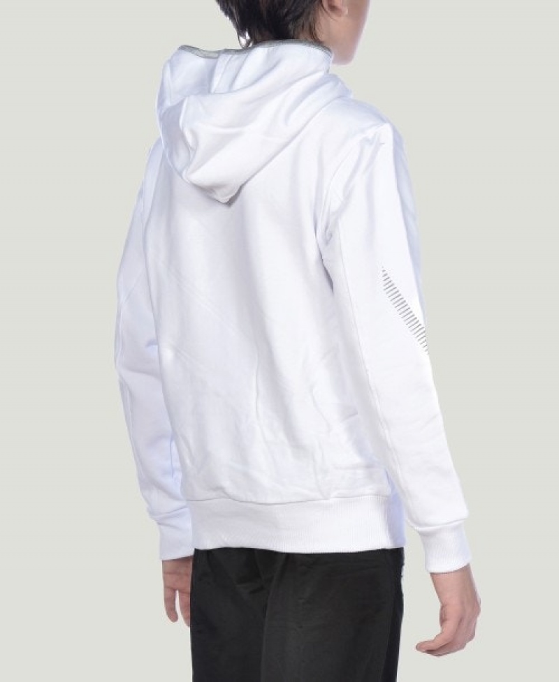 White Arena Team Line L/S Boys' Hoodie | 56250158