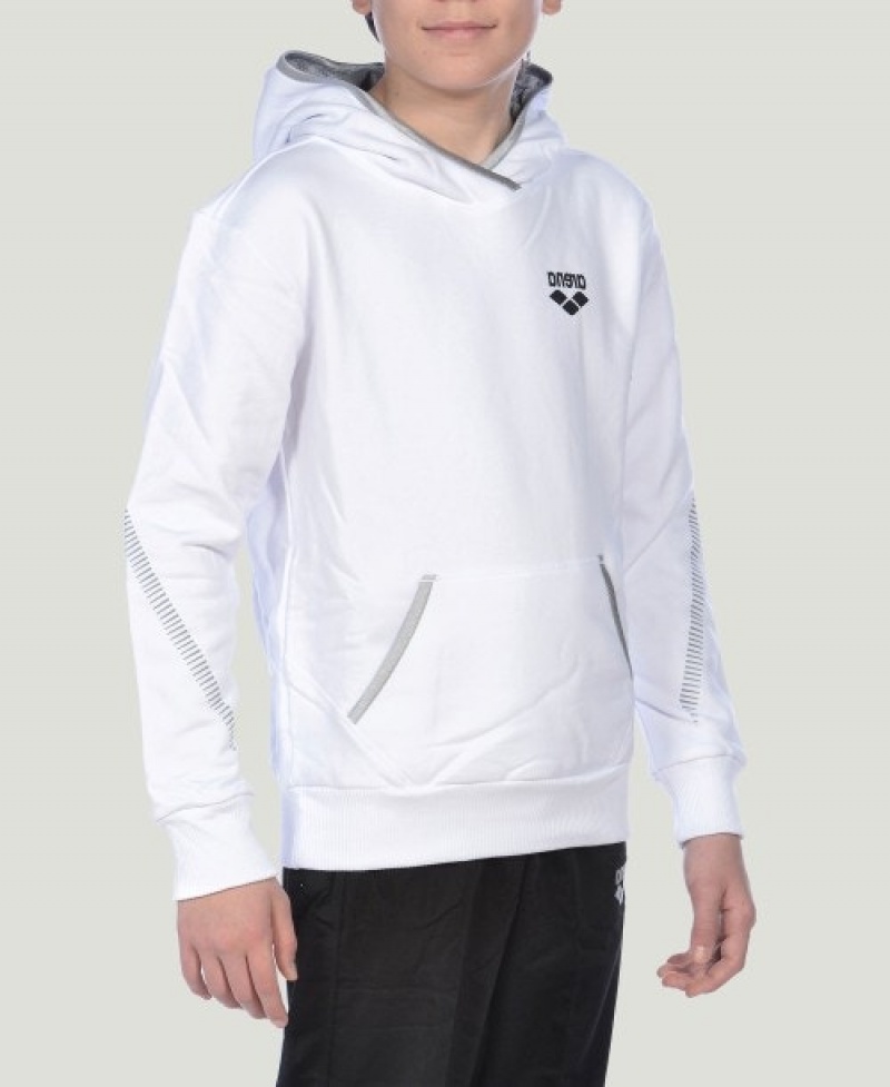 White Arena Team Line L/S Boys' Hoodie | 56250158