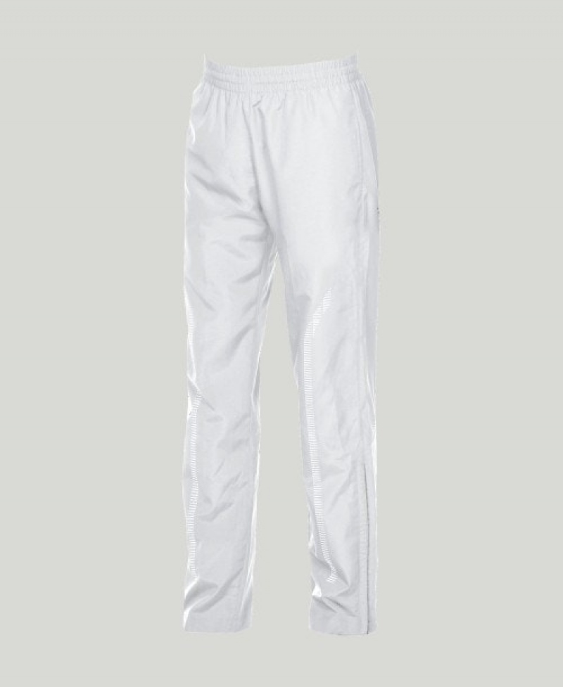 White Arena Team Line Warm-up Men's Pants | 59457086