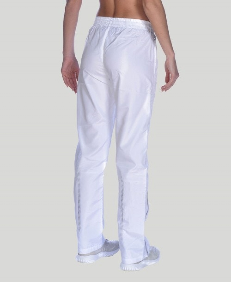 White Arena Team Line Warm-up Men's Pants | 59457086