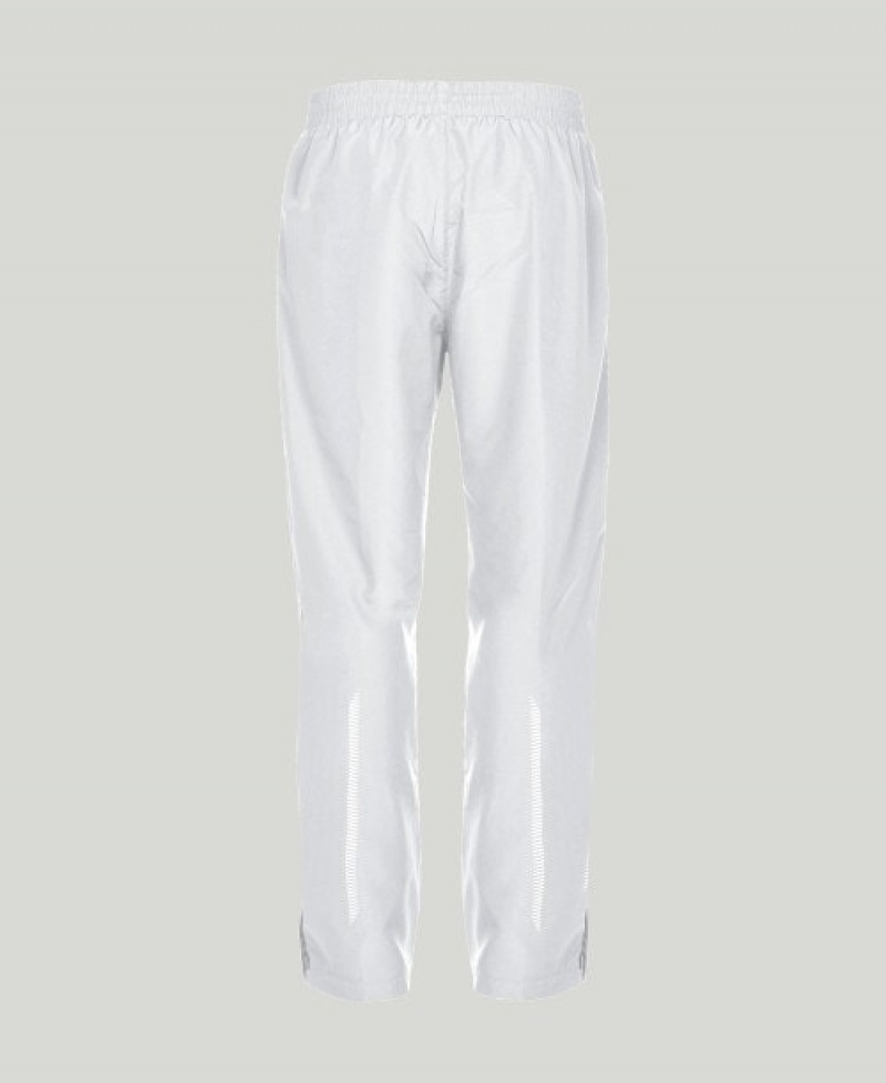 White Arena Team Line Warm-up Men's Pants | 59457086