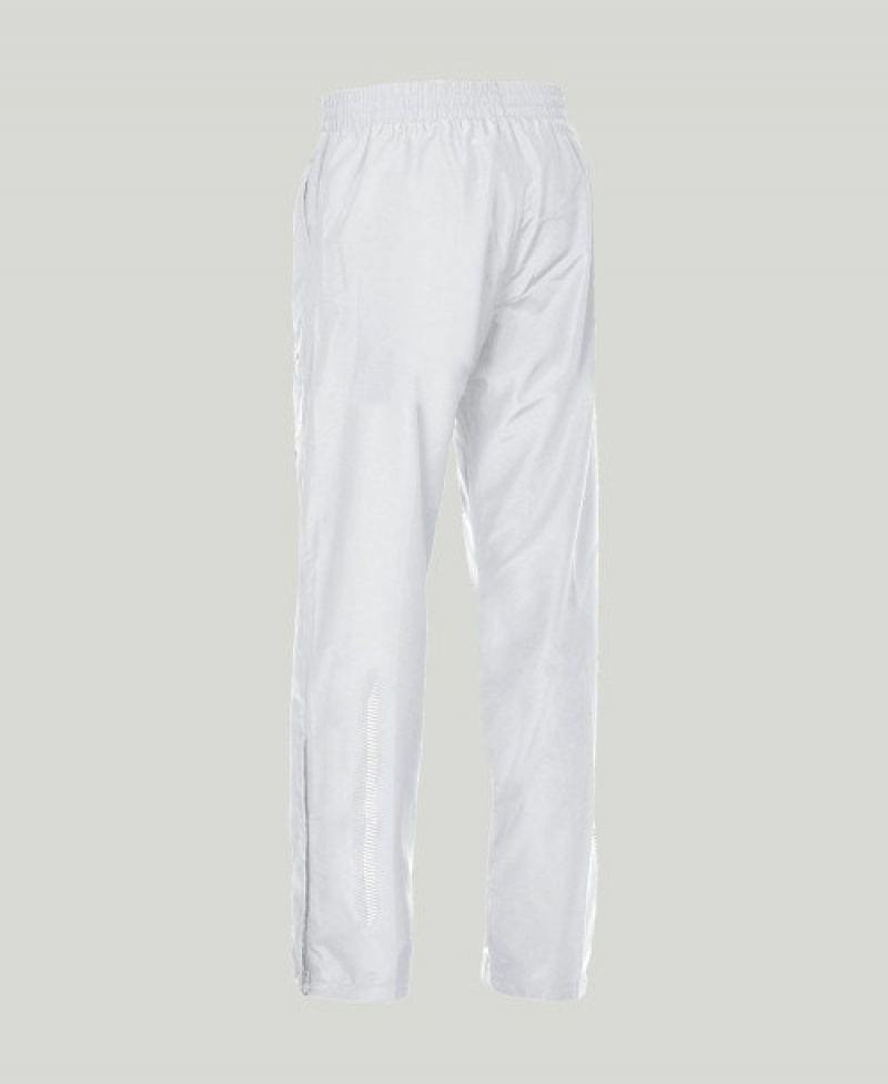 White Arena Team Line Warm-up Men's Pants | 59457086