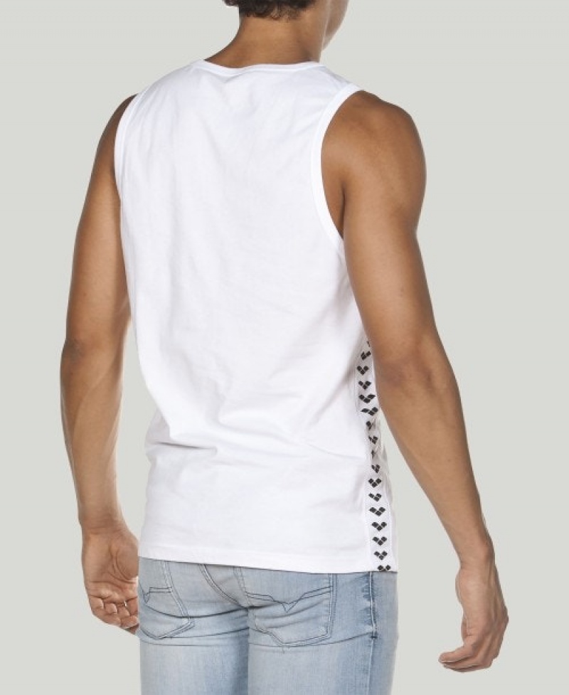 White Arena Team Men's Tank Top | 98881091