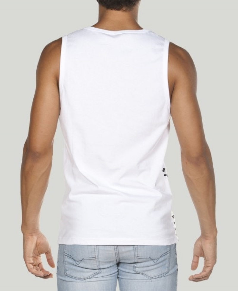 White Arena Team Men's Tank Top | 98881091