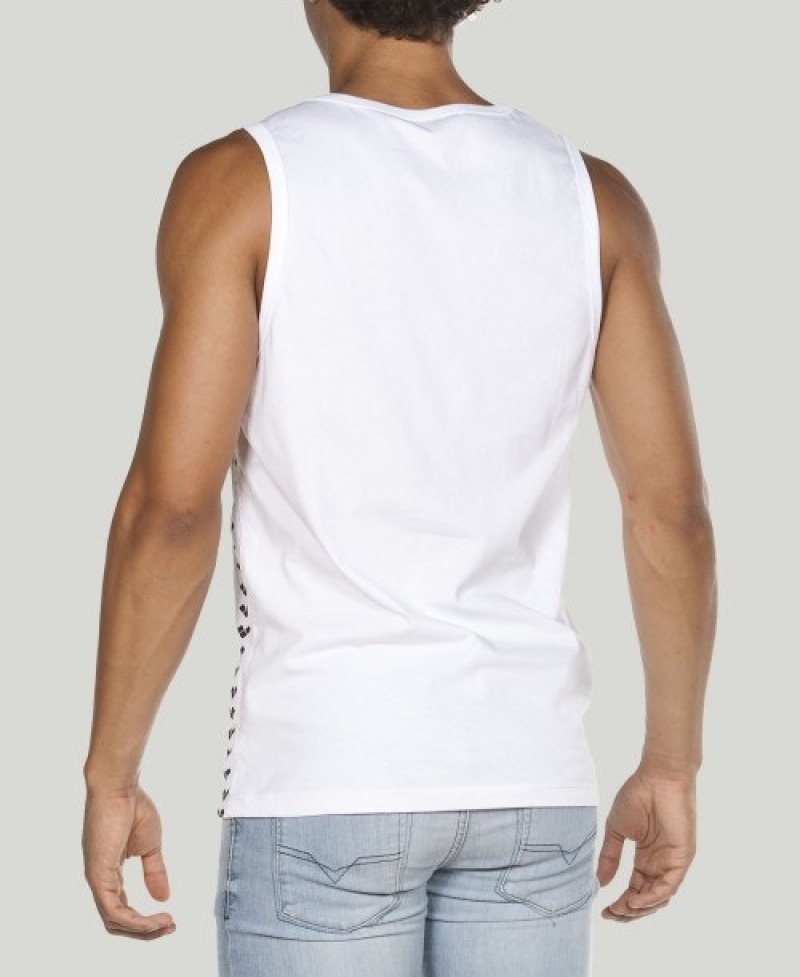 White Arena Team Men's Tank Top | 98881091