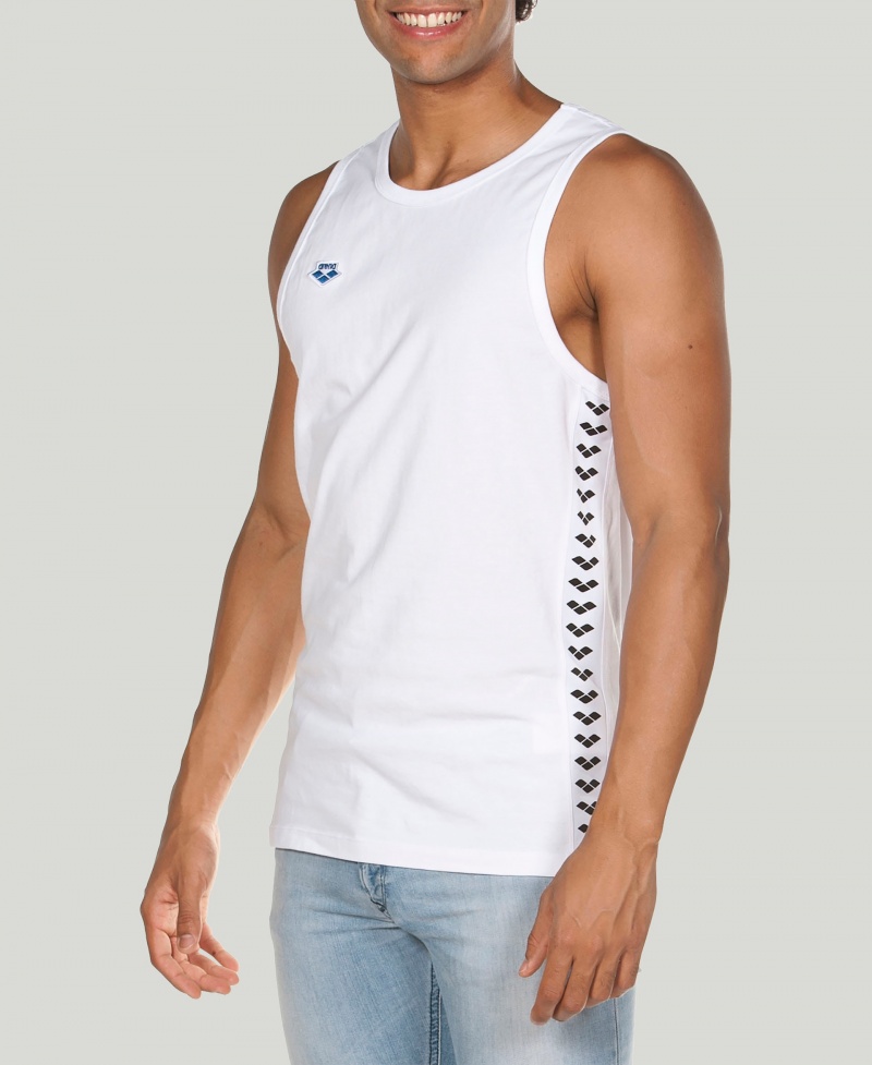 White Arena Team Men\'s Tank Top | 98881091