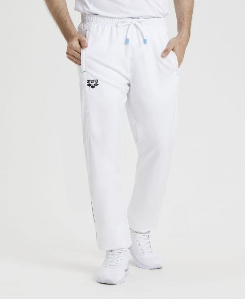 White Arena Team Sports Panel Women's Pants | 8172802