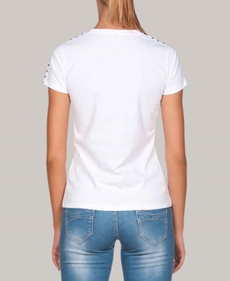 White Arena Team Women's T Shirts | 31944487