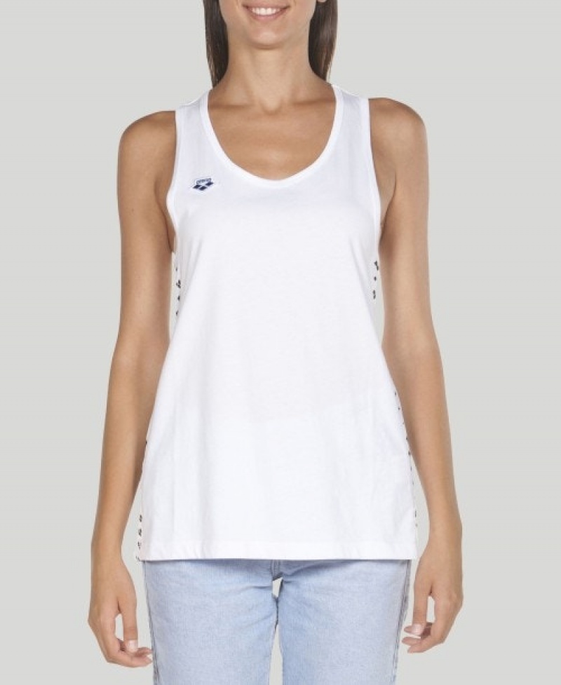 White Arena Team Women's Tank Top | 68058917