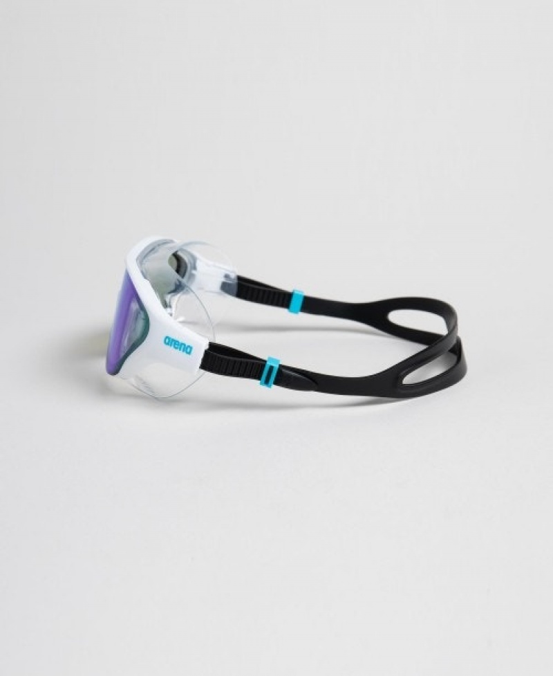 White Arena The One Mirror Mask Women's Swimming Goggles | 31731605