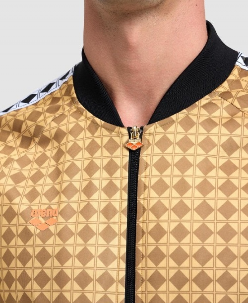 Yellow Arena 50th Anniversary Gold Relax Iv Men's Jackets | 34639138