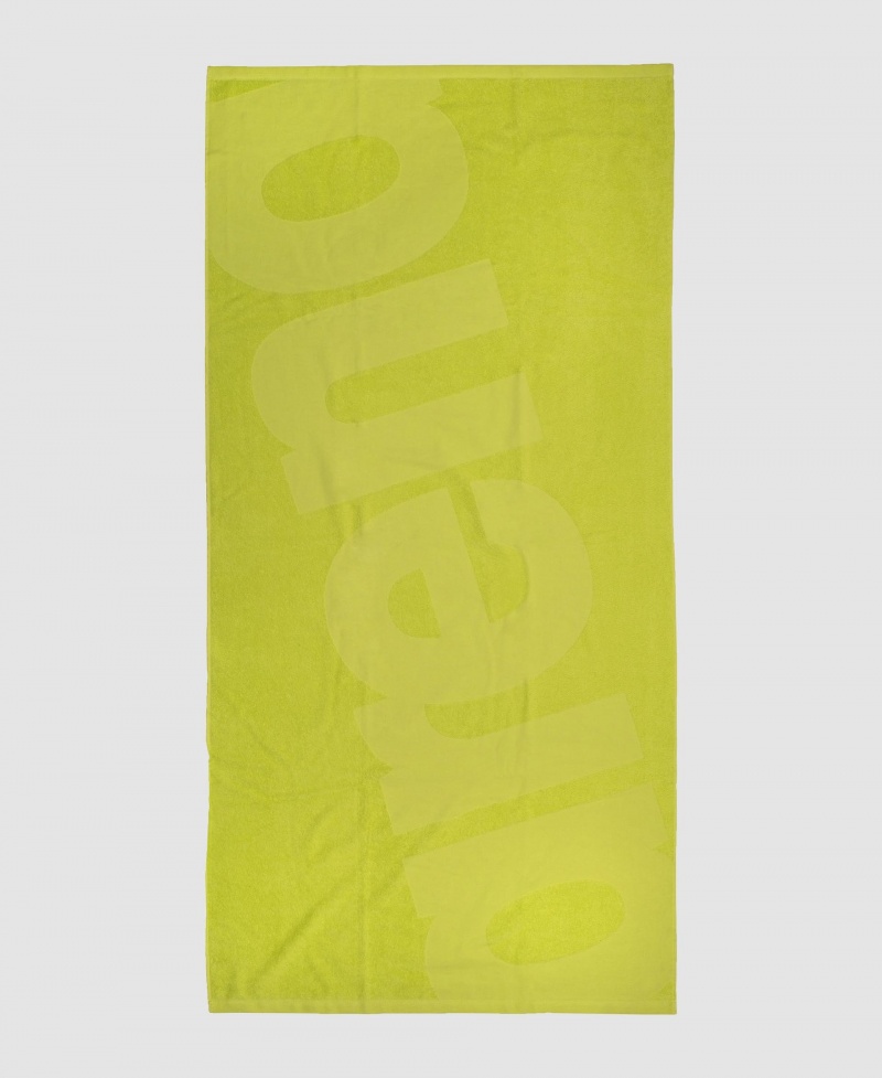 Yellow Arena Beach Logo Ii Men's Towels | 96065251