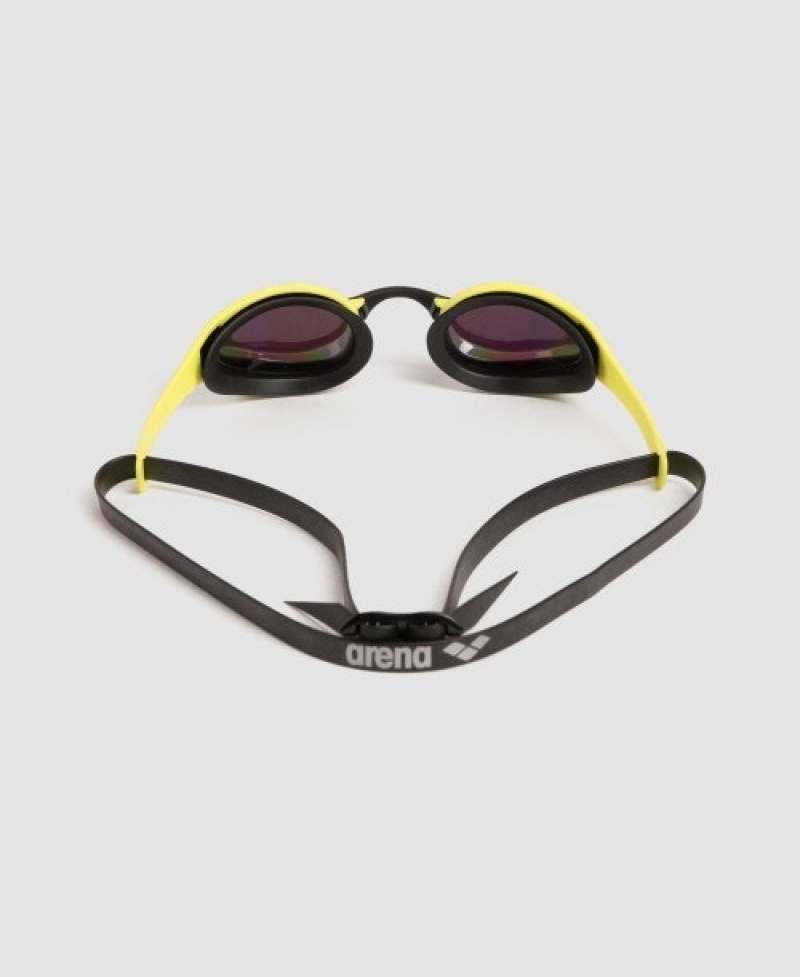 Yellow Arena Cobra Ultra Swipe Mirror Men's Swimming Goggles | 60403921