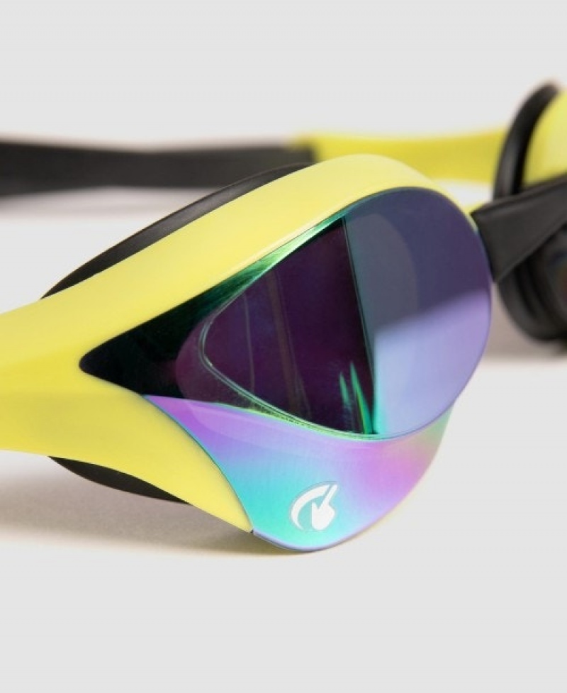 Yellow Arena Cobra Ultra Swipe Mirror Men's Swimming Goggles | 76937330