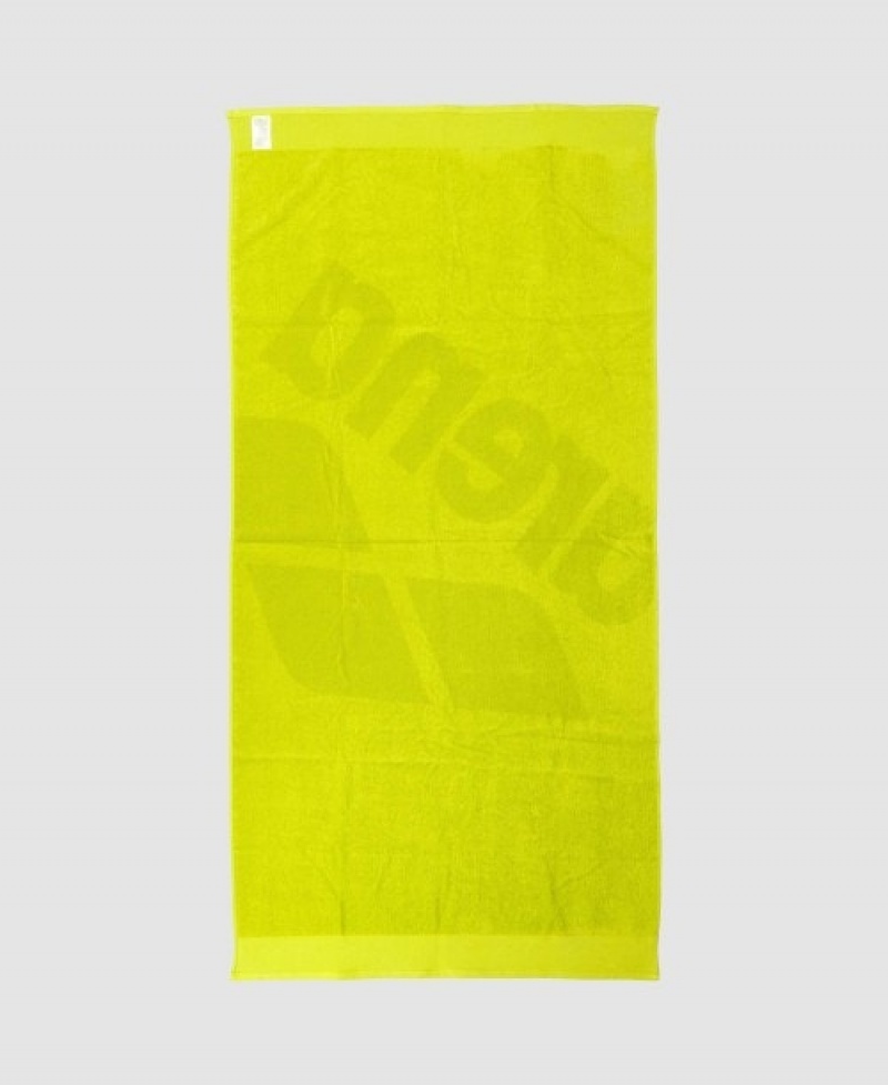 Yellow Arena Logo Beach Men\'s Towels | 33287696