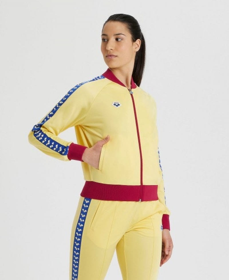 Yellow Arena Relax Iv Team Full-zip Women's Jackets | 26658630