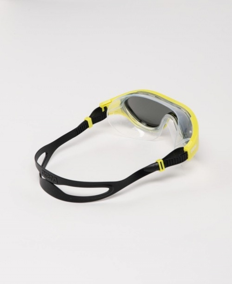 Yellow Arena The One Mirror Mask Women's Swimming Goggles | 28718994