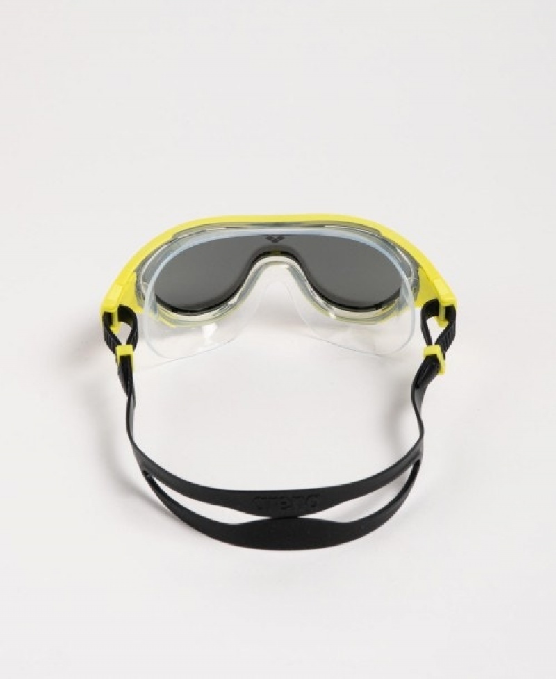 Yellow Arena The One Mirror Mask Women's Swimming Goggles | 28718994